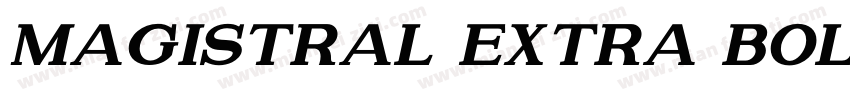 Magistral Extra Bol字体转换